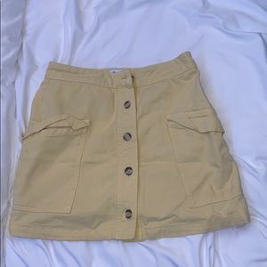 URBAN OUTFITTERS BDG YELLOW SKIRT